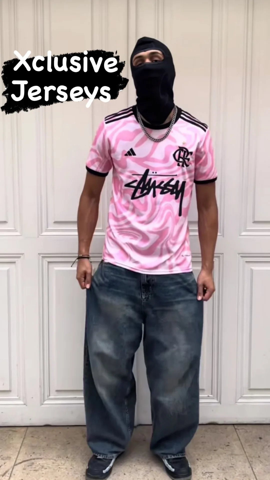 Maillot Flamengo x Stüssy | Édition Spéciale Rose