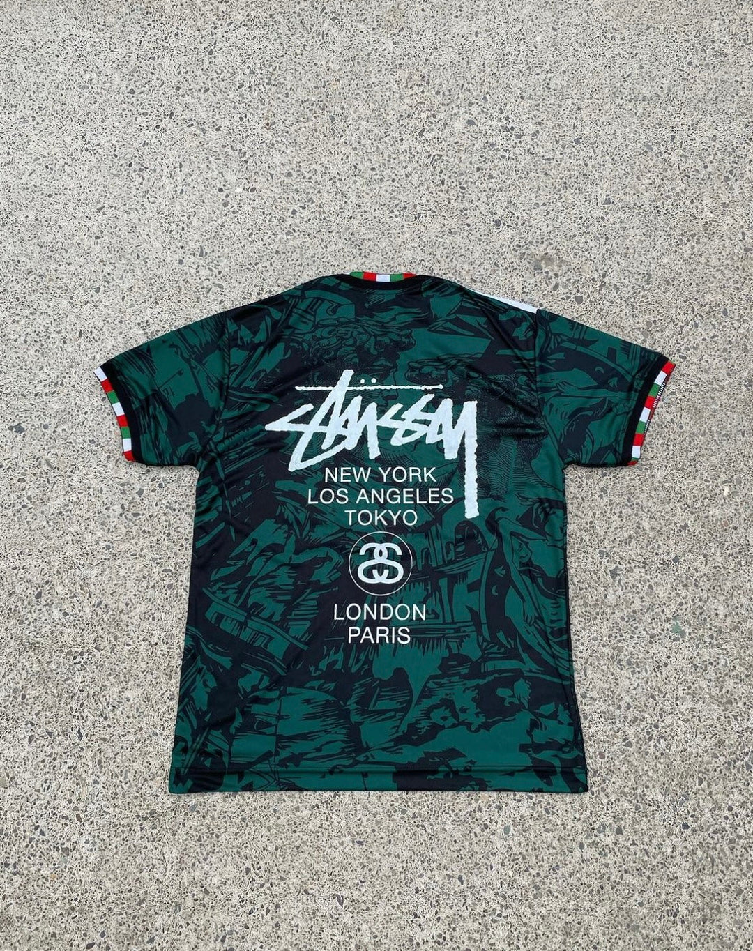 Maillot STÜSSY x « ITALIE » – Vert