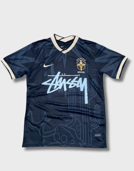 Maillot STÜSSY x « BRASIL » – Édition Coupe du Monde Noire