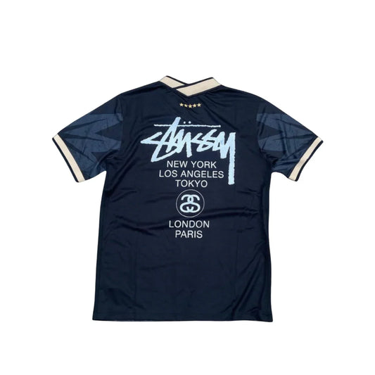 Maillot STÜSSY x « BRASIL » – Édition Coupe du Monde Noire